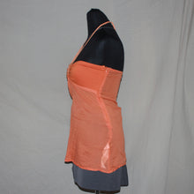 Load image into Gallery viewer, Vintage Stradivarius orange mesh tube top (XS)