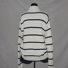 Load image into Gallery viewer, Polo RL stripped off white knitted sweater (M)
