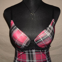 Load image into Gallery viewer, Pink argyle patterned corset (S)
