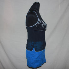 Load image into Gallery viewer, Floral black mesh top (S)
