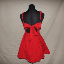 Load image into Gallery viewer, Red bow mini dress (XS)
