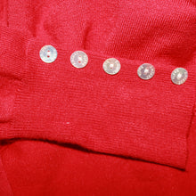 Load image into Gallery viewer, Amichi red button cardigan (S)
