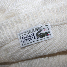 Load image into Gallery viewer, Lacoste white soft knitted high neck sweater (L)
