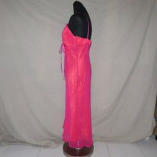Load image into Gallery viewer, Pink mesh satin type midi dress (M)
