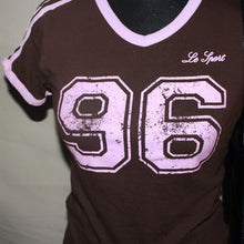 Load image into Gallery viewer, "96" graphic brown baby tee (S/M)
