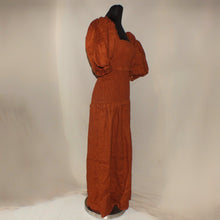 Load image into Gallery viewer, Aere brown ruched long dress (S)
