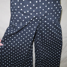 Load image into Gallery viewer, Black polka dot wide-leg overalls (XS)
