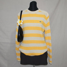 Load image into Gallery viewer, Lacoste stripped knitted sweater (S)
