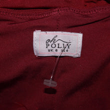 Load image into Gallery viewer, Oh Polly ruched maroon midi dress (XS/S)
