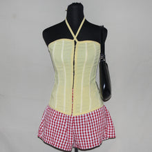Load image into Gallery viewer, Yellow halter corset (S/M)
