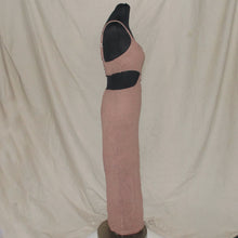Load image into Gallery viewer, Knitted brown cut-up midi dress (S)
