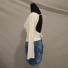 Load image into Gallery viewer, VRG GRL asymmetrical cut yellow long sleeves (S)
