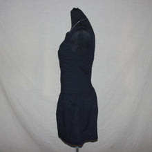 Load image into Gallery viewer, Black ruched bubble midi dress (S)
