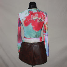 Load image into Gallery viewer, Abstract patterned mesh long sleeves (S)
