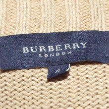 Load image into Gallery viewer, Burberry beige knitted stripped sweater (M)
