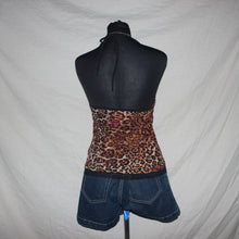 Load image into Gallery viewer, Cheetah print mesh top (S)

