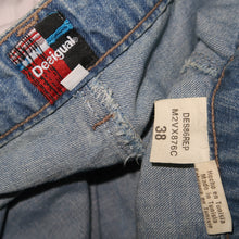 Load image into Gallery viewer, Desigual ruffled denim long skirt (W36)
