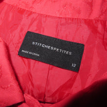 Load image into Gallery viewer, Cropped red vintage jacket (L)
