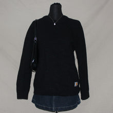 Load image into Gallery viewer, Carhartt black flecked wool  sweater (S)
