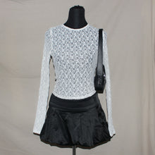 Load image into Gallery viewer, White laced mesh top (S)
