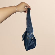 Load image into Gallery viewer, Guess denim shoulder bag
