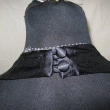 Load image into Gallery viewer, Black cowl neck vintage dress (L)

