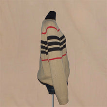 Load image into Gallery viewer, Burberry beige knitted stripped sweater (M)
