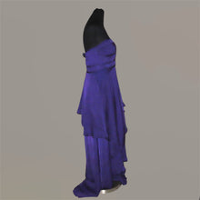 Load image into Gallery viewer, Vintage Shylo x Princess Polly purple ruffled asymmetrical long dress (M)
