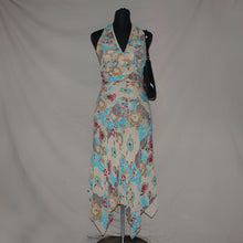 Load image into Gallery viewer, Boho patterned asymmetrical midi dress (S)
