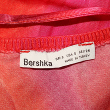Load image into Gallery viewer, Red and pink satin midi dress (S)
