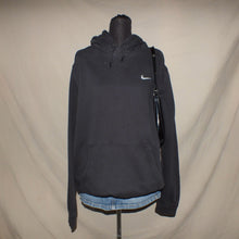 Load image into Gallery viewer, Nike swooshed black hoodie (XL)
