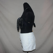 Load image into Gallery viewer, Power Flower black tassel top (M)
