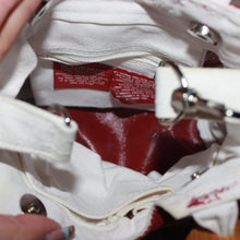 Load image into Gallery viewer, The Old Bag Co. red polka dot canvas hand bag
