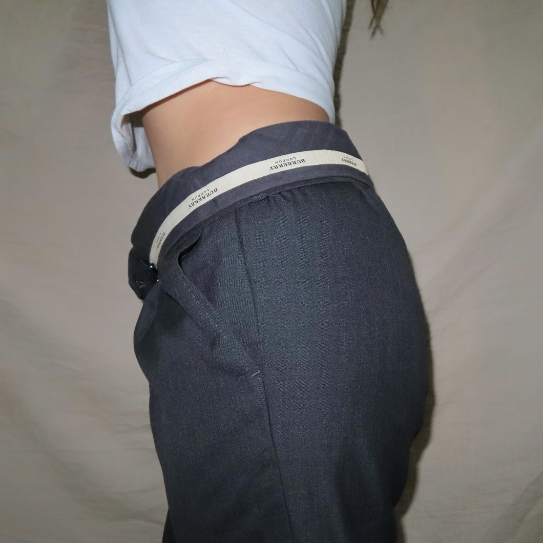 Burberry black classic trousers (W31)
