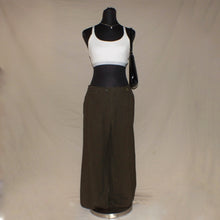 Load image into Gallery viewer, Vintage Burberry velvet green wide leg trousers (W33)
