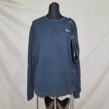 Load image into Gallery viewer, Nike navy blue swoosh sweater (XL)
