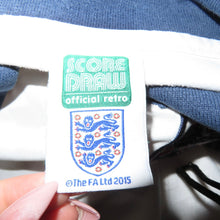 Load image into Gallery viewer, White and navy blue collared jersey (M)
