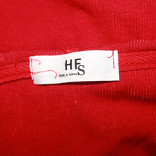 Load image into Gallery viewer, Bright red thin cotton zip-up hoodie (S/M)
