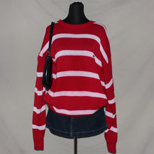 Load image into Gallery viewer, Lacoste red stripped knitted sweater (L)
