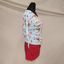 Load image into Gallery viewer, Floral mint color cardigan (XS)
