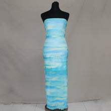 Load image into Gallery viewer, Blue tie-dye patterned tube long dress (S)
