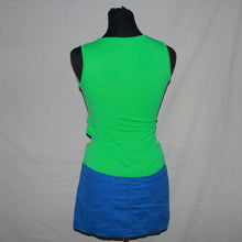 Load image into Gallery viewer, Graphic green mesh tank top (S)
