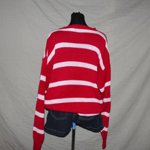 Load image into Gallery viewer, Lacoste red stripped knitted sweater (L)
