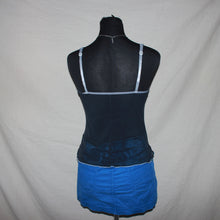 Load image into Gallery viewer, Floral black mesh top (S)
