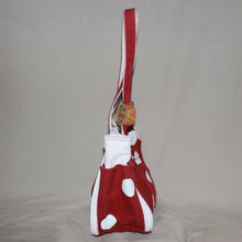 Load image into Gallery viewer, The Old Bag Co. red polka dot canvas hand bag
