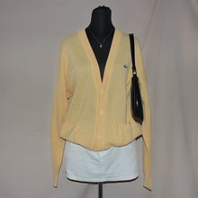 Load image into Gallery viewer, Lacoste yellow cardigan (M)
