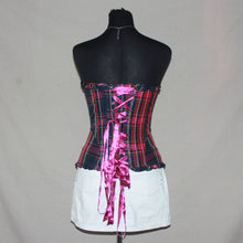 Load image into Gallery viewer, Gingham print corset top (Freesize)
