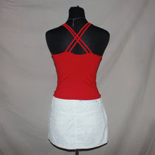 Load image into Gallery viewer, B red cross-back tank top (XS)
