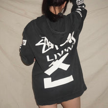 Load image into Gallery viewer, Stüssy patterned graphic hoodie (XL)
