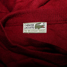 Load image into Gallery viewer, Lacoste dark red high neck sweater (M)
